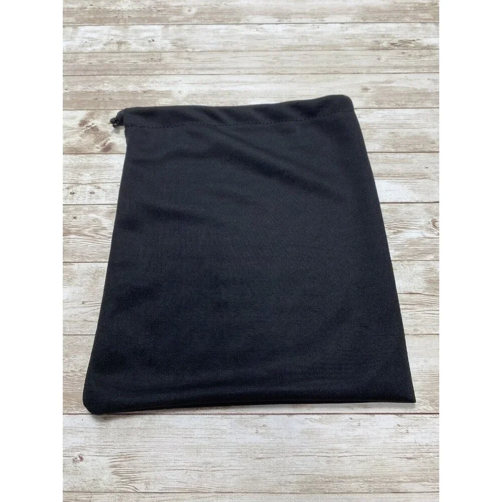 Ebay Reusable Black Drawstring Bag EBay Logo Material Pouch Bag, Black White New - Picture 2 of 5